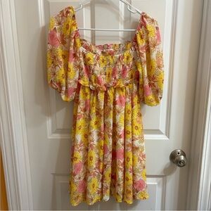Lizard Thicket Floral Babydoll Dress